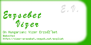 erzsebet vizer business card